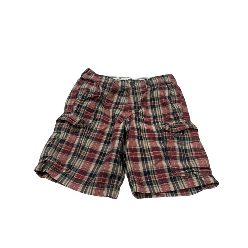 Amercian Eagle‎ Mens Shorts 34 Classic Length Plaid Cargo
